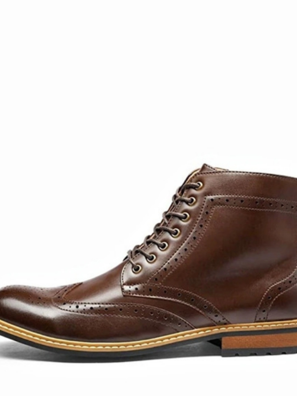 Bruno Marc Classic Wingtip Zipper Ankle Boots